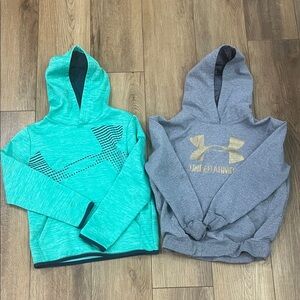Under Armour Aqua and Gray Hoodies | size medium